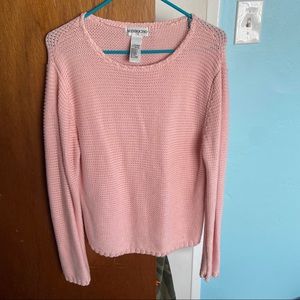 Pink knit sweater
